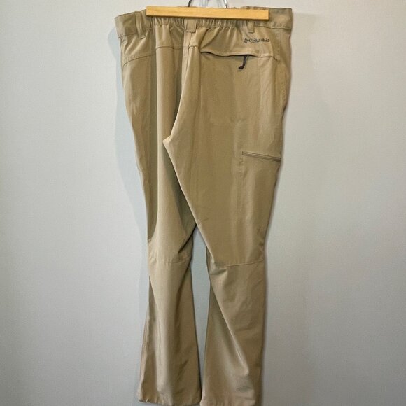 NWOT Columbia Men's 34 Tan Lightweight Hiking Stretch Pants - Picture 11 of 15